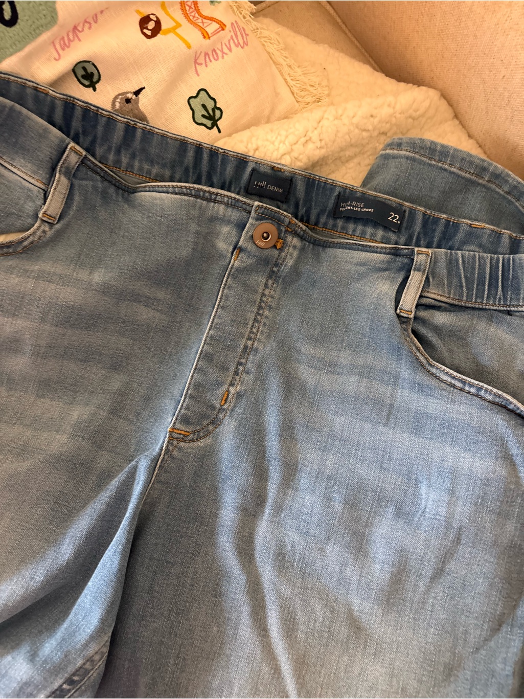 J.Jill Denim High-Rise Cropped Women’s Jeans - Size 22